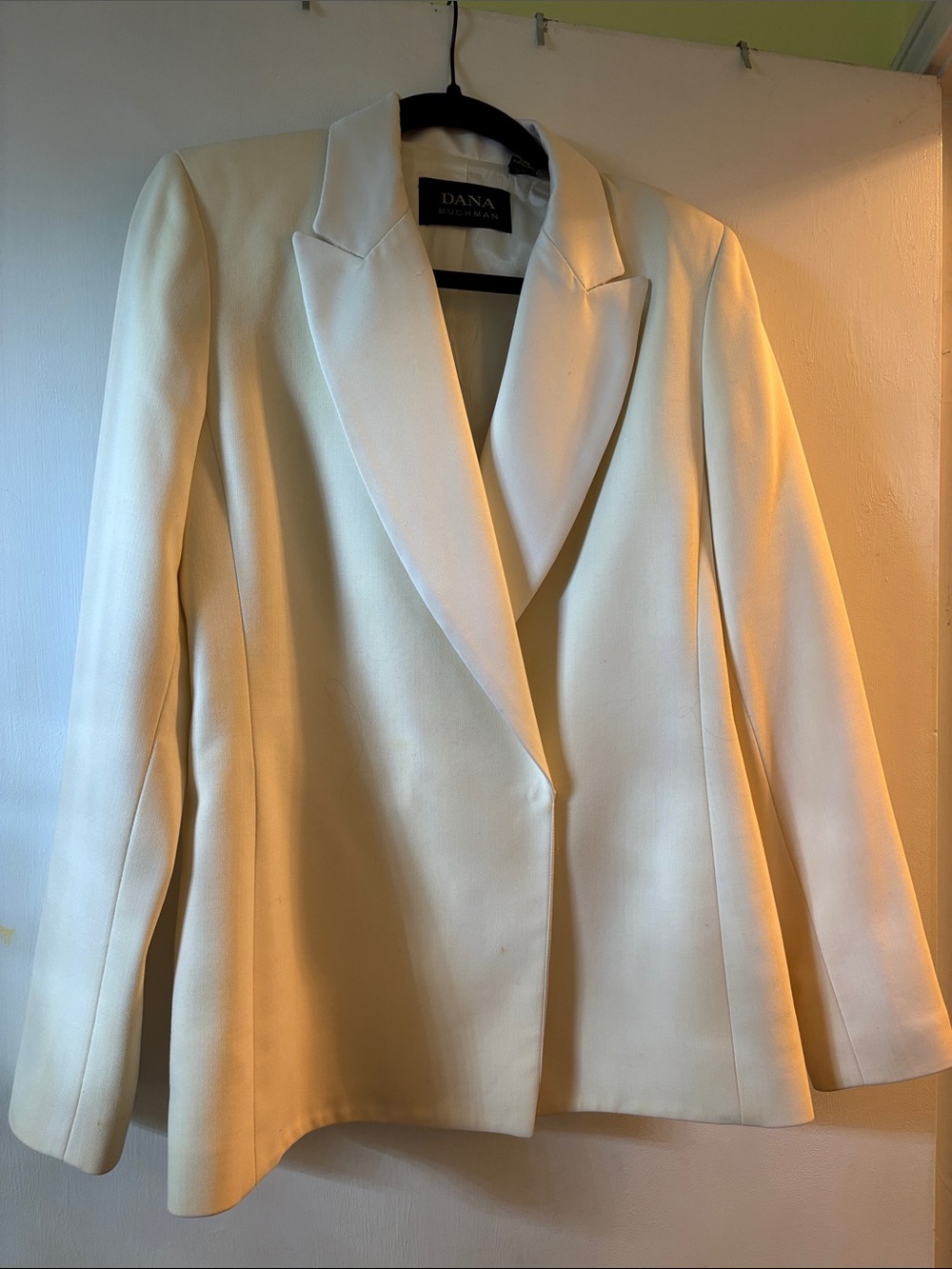 Dana Buchman Ivory Single-Button Tailored Blazer